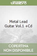 Metal Lead Guitar Vol.1 +Cd libro