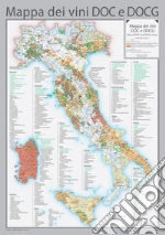 Mappa dei vini. Piegata poster
