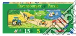Baby puzzle in legno 5 pz sagomati - mezzi di trasporto