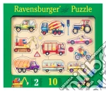 Baby puzzle in legno 10 pz sagomati - veicoli