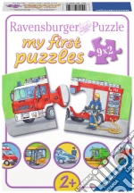 Ravensburger 07332 - My First Puzzle 9x2 Pz - Veicoli Da Lavoro