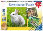 Ravensburger 08041 - Puzzle 3X49 Pz - Teneri Coniglieti puzzle di Ravensburger