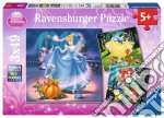 Ravensburger 09339 - Puzzle 3x49 Pz - Principesse Disney - Ariel, Biancaneve e Cenerentola