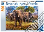 Ravensburger 15040 3 - Puzzle 500 Pz - Famiglia Di Elefanti puzzle