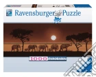 Puzzle 1000 pz - panorama: elefanti nella savana puzzle