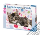 Puzzle 1000 pz - gattino sulla coperta puzzle