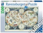 Ravensburger 16003 7 - Puzzle 1500 Pz - Mappa Del Mondo Di Animali Fantastici puzzle
