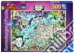 Ravensburger: 16760 - Puzzle 500 Pz - Mappa Europea, Circo Eccentrico puzzle