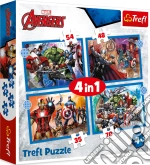 Marvel: Trefl - Puzzle 4In1 - Brave Avengers puzzle