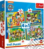 Paw Patrol: Trefl - Puzzle 4In1 - Holiday Paw Patrol puzzle