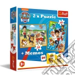 Paw Patrol: Trefl - Puzzle 2In1 + Memos - Paw Patrol To The Rescue puzzle