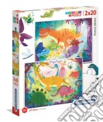 Clementoni: Puzzle 2X20 Pz - Dinosauri