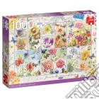 Briefmarken Sammlung Sommerblumen - Briefmarken Sammlung Sommerblumen - 1000 Teile puzzle