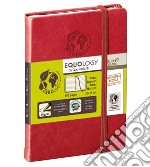 Taccuino equology a righe 10x15 rosso ciliegia articolo cartoleria di Quo Vadis