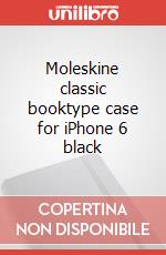 Moleskine classic booktype case for iPhone 6 black articolo cartoleria