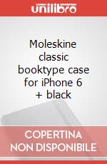 Moleskine classic booktype case for iPhone 6 + black articolo cartoleria