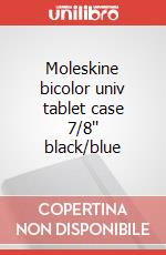 Moleskine bicolor univ tablet case 7/8'' black/blue articolo cartoleria