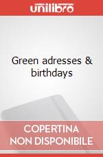 Green adresses & birthdays articolo cartoleria di The Comstocks