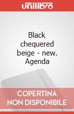 Black chequered beige - new. Agenda art vari a