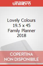 Lovely Colours 19.5 x 45 Family Planner 2018 articolo cartoleria