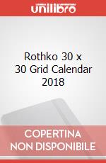 Rothko 30 x 30 Grid Calendar 2018 articolo cartoleria