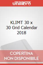 KLIMT 30 x 30 Grid Calendar 2018 articolo cartoleria