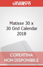 Matisse 30 x 30 Grid Calendar 2018 articolo cartoleria