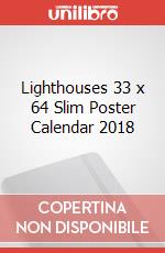 Lighthouses 33 x 64 Slim Poster Calendar 2018 articolo cartoleria