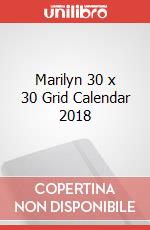Marilyn 30 x 30 Grid Calendar 2018 articolo cartoleria