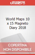 World Maps 10 x 15 Magneto Diary 2018 articolo cartoleria