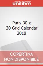 Paris 30 x 30 Grid Calendar 2018 articolo cartoleria