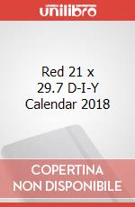 Red 21 x 29.7 D-I-Y Calendar 2018 articolo cartoleria