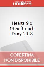 Hearts 9 x 14 Softtouch Diary 2018 articolo cartoleria