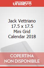 Jack Vettriano 17.5 x 17.5 Mini Grid Calendar 2018 articolo cartoleria