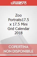 Zoo Portraits17.5 x 17.5 Mini Grid Calendar 2018 articolo cartoleria
