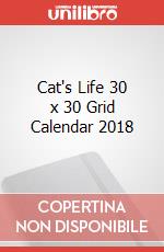 Cat's Life 30 x 30 Grid Calendar 2018 articolo cartoleria