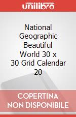 National Geographic Beautiful World 30 x 30 Grid Calendar 20 articolo cartoleria
