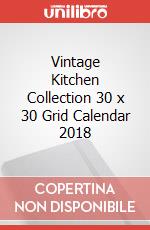 Vintage Kitchen Collection 30 x 30 Grid Calendar 2018 articolo cartoleria