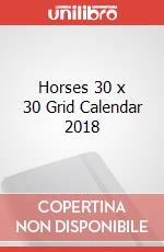 Horses 30 x 30 Grid Calendar 2018 articolo cartoleria