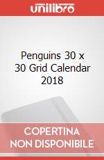 Penguins 30 x 30 Grid Calendar 2018 articolo cartoleria