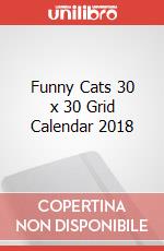 Funny Cats 30 x 30 Grid Calendar 2018 articolo cartoleria