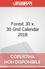 Forest 30 x 30 Grid Calendar 2018 articolo cartoleria
