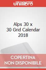 Alps 30 x 30 Grid Calendar 2018 articolo cartoleria