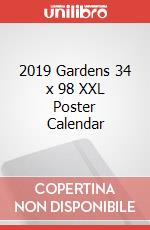 2019 Gardens 34 x 98 XXL Poster Calendar articolo cartoleria