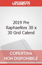 2019 Pre Raphaelites 30 x 30 Grid Calend articolo cartoleria