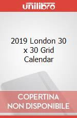 2019 London 30 x 30 Grid Calendar articolo cartoleria