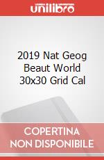 2019 Nat Geog Beaut World 30x30 Grid Cal articolo cartoleria