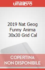 2019 Nat Geog Funny Anima 30x30 Grid Cal articolo cartoleria