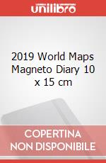 2019 World Maps Magneto Diary 10 x 15 cm articolo cartoleria