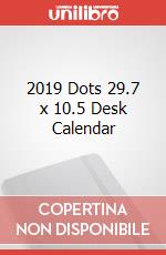 2019 Dots 29.7 x 10.5 Desk Calendar articolo cartoleria